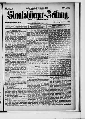Staatsbürger-Zeitung vom 19.10.1889