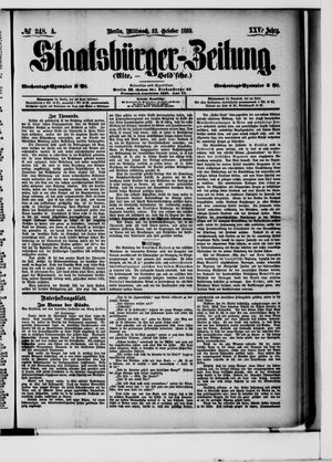 Staatsbürger-Zeitung vom 23.10.1889