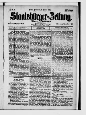 Staatsbürger-Zeitung on Jan 4, 1890