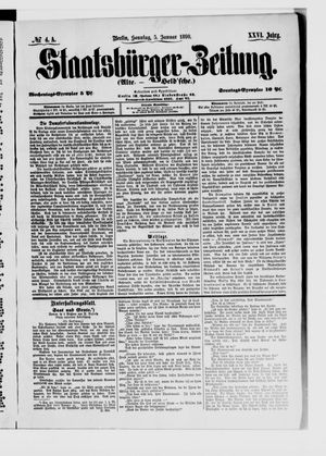 Staatsbürger-Zeitung vom 05.01.1890