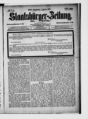 Staatsbürger-Zeitung vom 09.01.1890