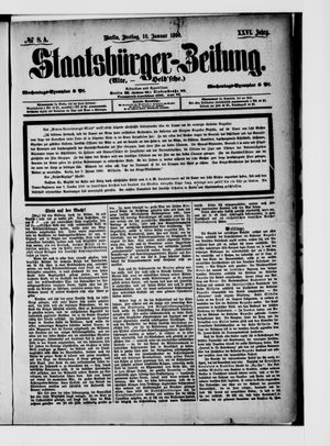 Staatsbürger-Zeitung on Jan 10, 1890