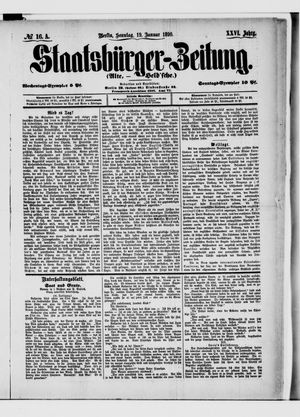 Staatsbürger-Zeitung vom 19.01.1890