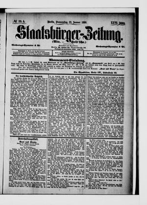 Staatsbürger-Zeitung on Jan 23, 1890