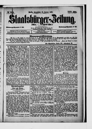 Staatsbürger-Zeitung on Jan 25, 1890