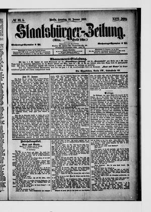 Staatsbürger-Zeitung vom 26.01.1890