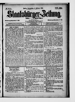 Staatsbürger-Zeitung on Feb 6, 1890