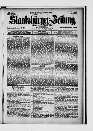 Staatsbürger-Zeitung vom 09.02.1890