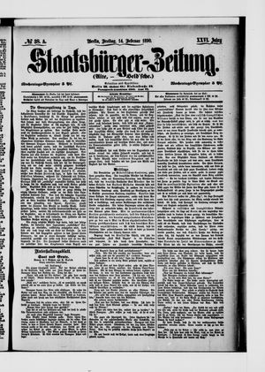 Staatsbürger-Zeitung on Feb 14, 1890