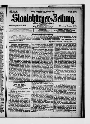 Staatsbürger-Zeitung on Feb 27, 1890