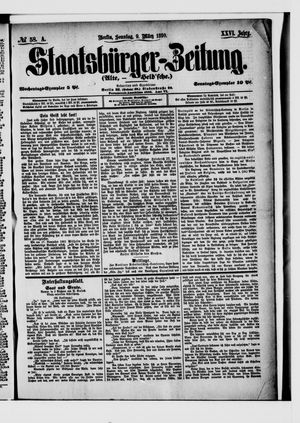 Staatsbürger-Zeitung on Mar 9, 1890