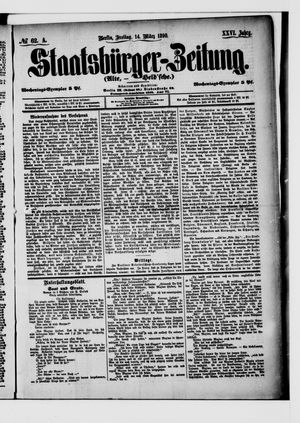 Staatsbürger-Zeitung on Mar 14, 1890