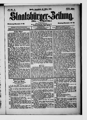 Staatsbürger-Zeitung on Mar 22, 1890