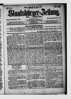 Staatsbürger-Zeitung on Mar 26, 1890