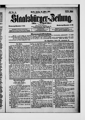 Staatsbürger-Zeitung on Mar 28, 1890