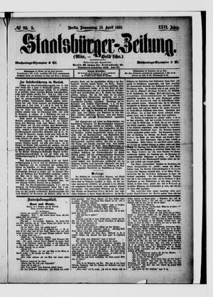 Staatsbürger-Zeitung on Apr 10, 1890