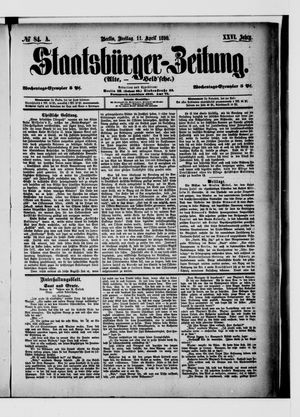 Staatsbürger-Zeitung vom 11.04.1890