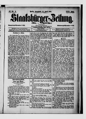 Staatsbürger-Zeitung on Apr 12, 1890