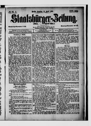Staatsbürger-Zeitung on Apr 13, 1890