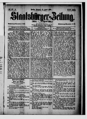 Staatsbürger-Zeitung on Apr 15, 1890