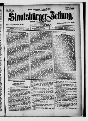 Staatsbürger-Zeitung on Apr 17, 1890