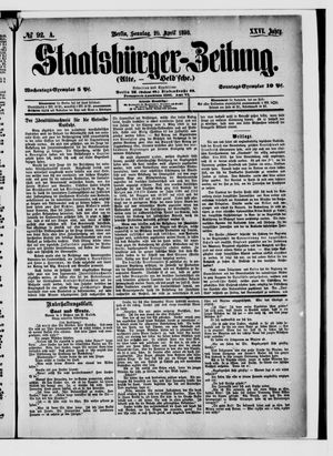 Staatsbürger-Zeitung vom 20.04.1890