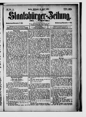Staatsbürger-Zeitung vom 23.04.1890