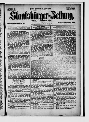 Staatsbürger-Zeitung on Apr 30, 1890