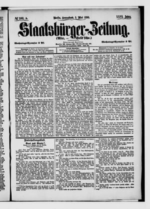 Staatsbürger-Zeitung on May 3, 1890