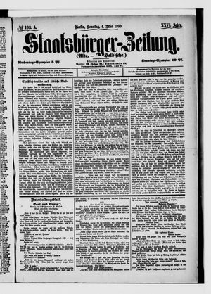Staatsbürger-Zeitung vom 04.05.1890