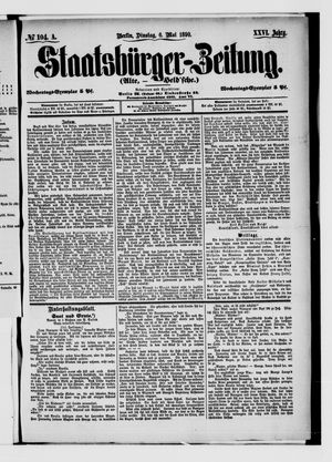 Staatsbürger-Zeitung on May 6, 1890