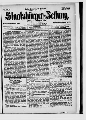 Staatsbürger-Zeitung vom 10.05.1890