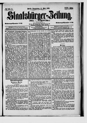 Staatsbürger-Zeitung on May 15, 1890