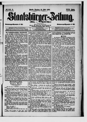 Staatsbürger-Zeitung on May 20, 1890