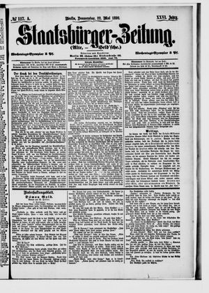 Staatsbürger-Zeitung on May 22, 1890
