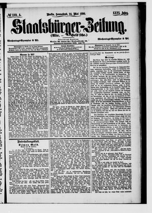 Staatsbürger-Zeitung on May 24, 1890