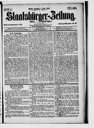 Staatsbürger-Zeitung vom 01.06.1890