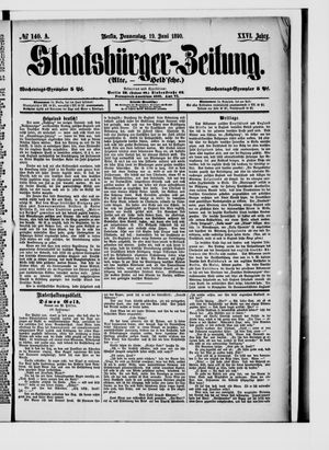 Staatsbürger-Zeitung on Jun 19, 1890