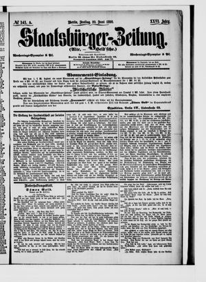 Staatsbürger-Zeitung vom 20.06.1890