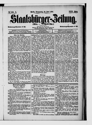 Staatsbürger-Zeitung on Jun 26, 1890