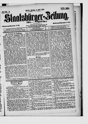 Staatsbürger-Zeitung on Jul 4, 1890
