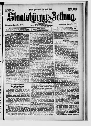 Staatsbürger-Zeitung vom 31.07.1890