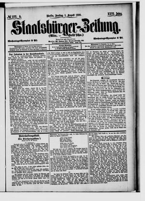Staatsbürger-Zeitung vom 01.08.1890