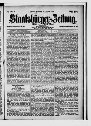 Staatsbürger-Zeitung vom 27.08.1890