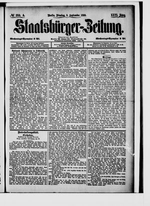 Staatsbürger-Zeitung vom 09.09.1890