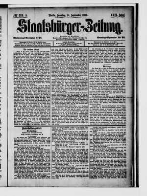Staatsbürger-Zeitung vom 14.09.1890