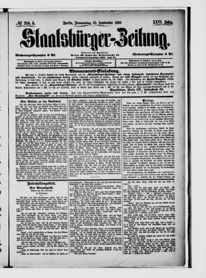 Staatsbürger-Zeitung vom 25.09.1890