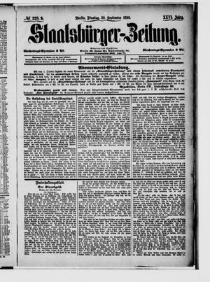 Staatsbürger-Zeitung vom 30.09.1890