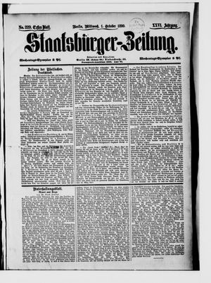 Staatsbürger-Zeitung vom 01.10.1890