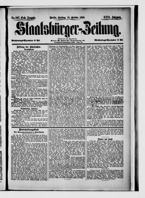 Staatsbürger-Zeitung vom 10.10.1890